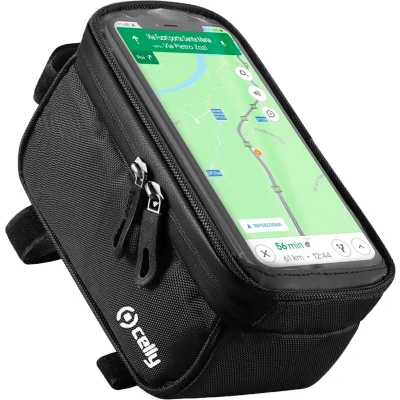 Afbeelding van Celly Weatherbike Universele Telefoonhouder Zwart Kleurloos Fietstoebehoren