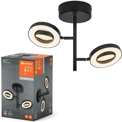 Afbeelding van LEDVANCE DECOR SPOT SATURN, 21W, 465lm, zwart, spot, verstelbare koppen, veelzijdig gebruik, interieurspot, kleurtemperatuurregeling met 3 niveaus, hoogwaardige behuizing