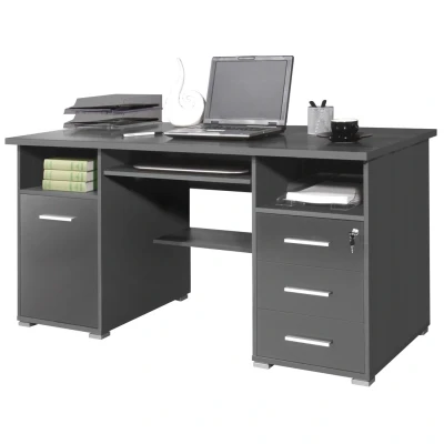 Afbeelding van computerbureau Class 145 cm breed in antraciet