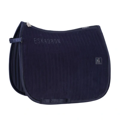 Image de Eskadron Tapis de Selle Classic Sports Cord Emblem Dressage Marin Full