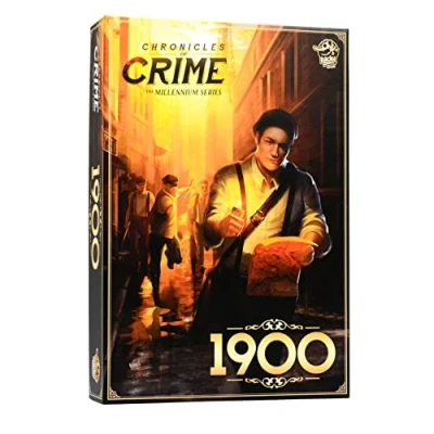 Afbeelding van Lucky Duck Games Chronicles of Crime: Millenium 1900 Franse versie bordspel gezelschapsspel vanaf 12 jaar 1 tot 4 spelers 60 90 minuten coöperatief spel