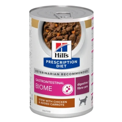 Afbeelding van Hill&#039;s Prescription Diet Gastrointestinal Biome Digestive+ Fibre Care Stoofpotje Blik Hondenvoer Kip 354 g