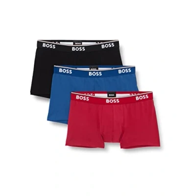 Image de BOSS Hommes BoxerBr 3P Power Lot de Trois Boxers Longs en Coton Stretch avec Logos, Open Miscellaneous962, XS