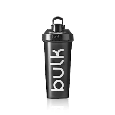 Image de Bulk Shaker de protéines XL Iconic Avec boule mélangeur métallique Noir 1000 ml