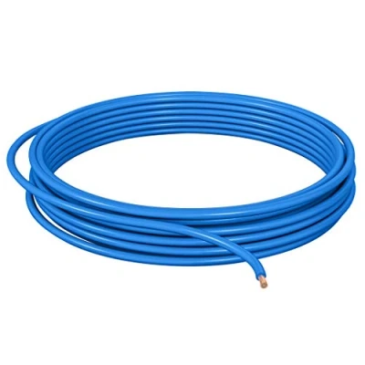 Afbeelding van DCSk 1,0 mm² 10 m autokabel FLRY B asymmetrisch gevlochten draad blauw ring