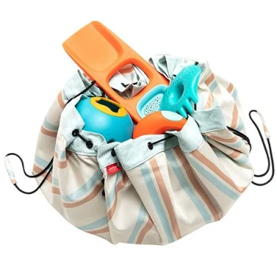 Afbeelding van Play&amp;go waterdicht speelkleed en opbergzak outdoor stripes