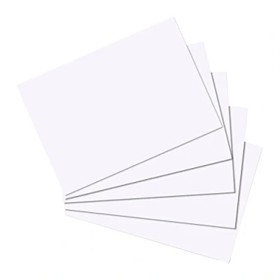 Image de Fiches bristol, format a6, unie, blanc herlitz 10621423