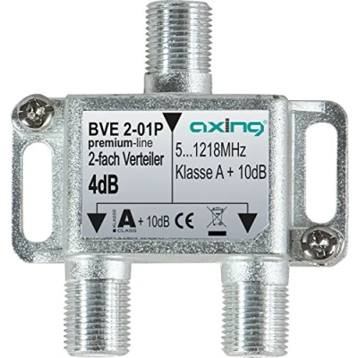 Afbeelding van Axing BVE 2 01P splitter weg uitgangen voor FM CATV digitale kabeltelevisie (5 1218 MHz)