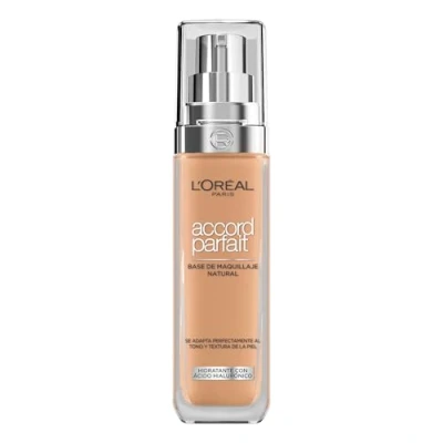 Afbeelding van L’Oréal Paris Accord Parfait Foundation 7D/W Natuurlijk Dekkende met Hyaluronzuur en SPF 16 30 ml