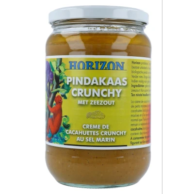 Afbeelding van Horizon Pindakaas Crunchy Met Zeezout 650GR
