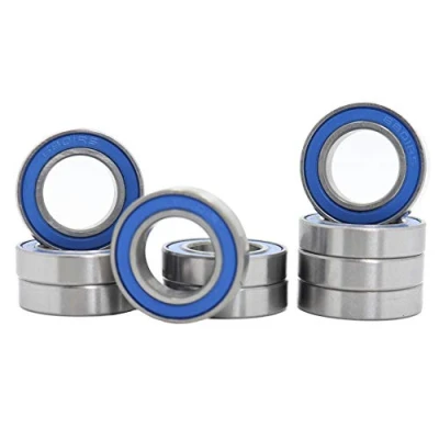 Afbeelding van kogellagers 6801RS 12x21x5mm, 12x21 ABEC 3 precisie verzegelde blauw rubber (keuze uit 10 stuks)