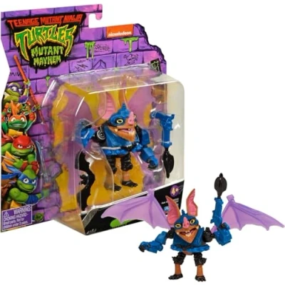 Afbeelding van GIOCHI PREZIOSI Ninja Chaos Mutant schildpadden Wing Nut In Action scharnierfiguur maat 12 cm gedetailleerd voor kinderen vanaf 4 jaar