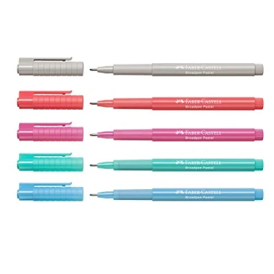 Afbeelding van Faber Castell Fineliner Broadpen 0,8 mm (pastelset)