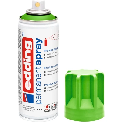 Afbeelding van Edding Permanent Spray 5200, 200 ml, geelgroen mat acrylspray