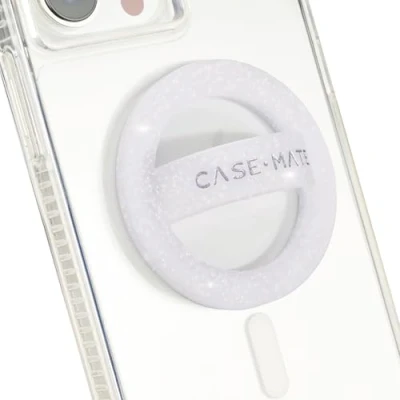 Afbeelding van Case Mate Magnetic Phone Grip [Loop Grip] afneembare magnetische ringhouder voor de hand zachte en ultradunne MagSafe telefoonhouder iPhone 14 Pro Max / 13 12 Sparkle