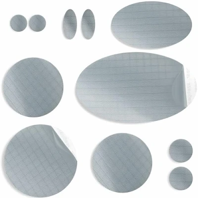 Afbeelding van aZengear Reparatiepatches voor donsjassen voorgesneden, zelfklevend, waterdicht, scheurvast, nylon, het repareren van gaten in kleding (11 stuks, zilver)