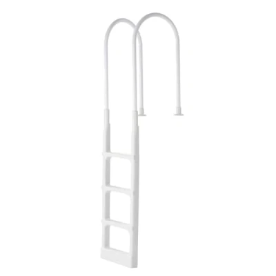 Afbeelding van VEVOR Zwembadladder, trap met 4 treden dubbele leuning, zwembadingang, draagvermogen 136 kg, voor inbouw en bovengrondse zwembaden van 122 tot 137 cm op elke