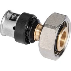 Afbeelding van Viega Smartpress bronzen perskoppeling recht 1 delig 25 x 3/4 pers