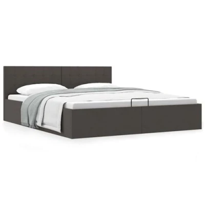 Afbeelding van vidaXL Bedframe Donkergrijs 180 x 200 cm