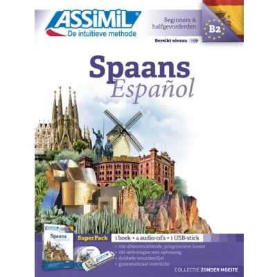 Afbeelding van Assimil Spaans zonder moeite superpack(1 boek+ 4 audio cd&#039;s + 1 USB)