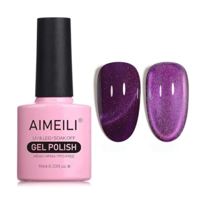 Afbeelding van AIMEILI 10 ml nagellak, magnetisch, gel, Cat&#039;s Eye UV, LED, manicure, pedicure, eenvoudig aan te brengen, 746