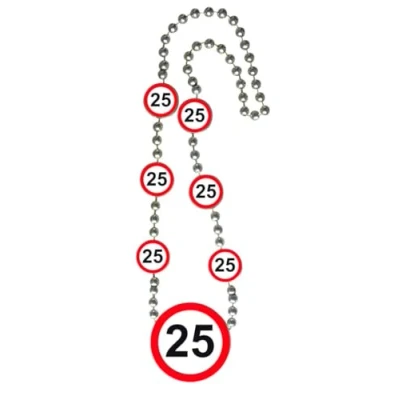 Afbeelding van Folat Ketting verkeersbord 25 Jaar