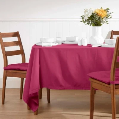 Afbeelding van Homescapes 100% katoenen tafelkleed, 178 x 300 cm, pruim