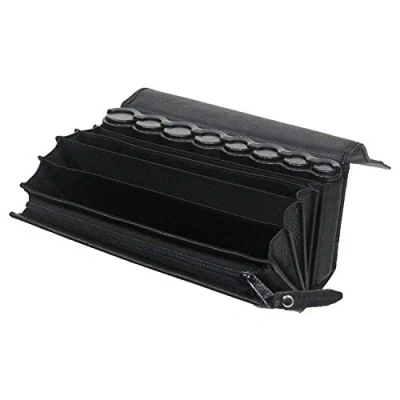 Afbeelding van HMF 488800 servertas met europortemonnee, draagriem, 20,5 x 6,5 10,0 cm, Leren tas, klassiek