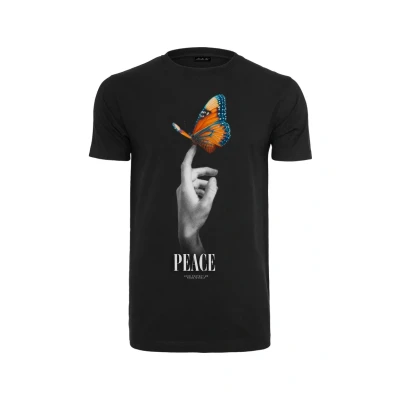 Afbeelding van Mister TEE Peace Tshirt print, Heren, Maat: Small, Black