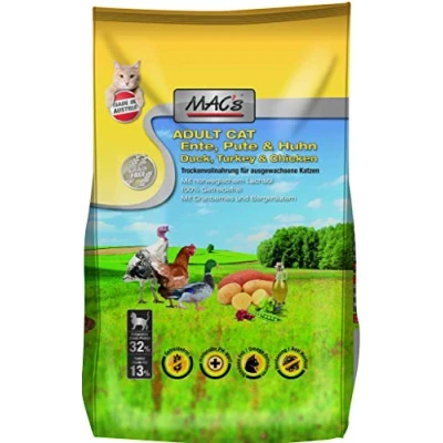 Afbeelding van MAC’s Superfood Kattenvoer Droogvoer Eend, kalkoen en kip 1,5kg Kattenbrokken