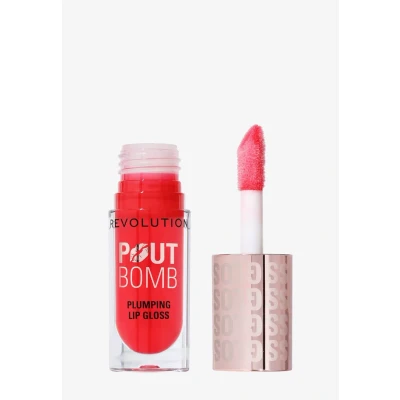 Afbeelding van Makeup Revolution POUT BOMB Plumping Gloss Lipgloss Lipgloss, Maat: 4.6 ml, Cherry sheer red
