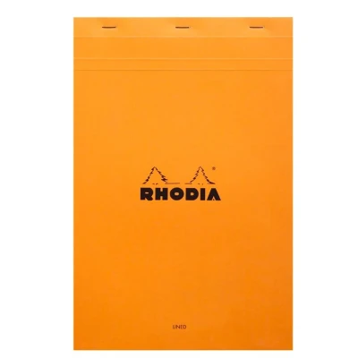Image de Bloc agrafé 80 feuillets Rhodia N19 LM Orange