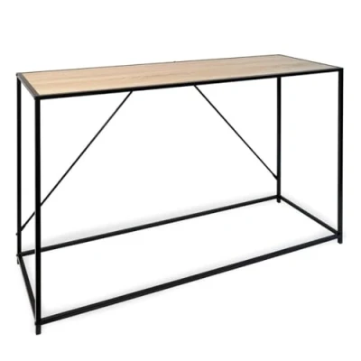 Afbeelding van Bijzettafel Vinthera Moa Zwart Beige 120 x 85 40 cm