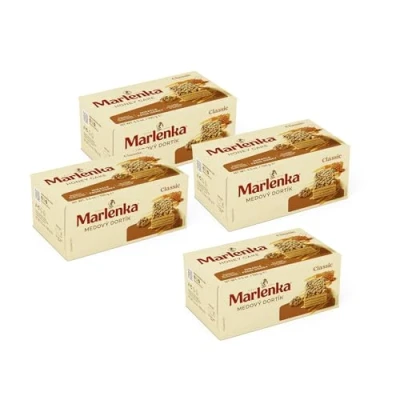 Image de Marlenka® Lot de 3 + 1 tartelettes au miel aux noix 4 x 100 g