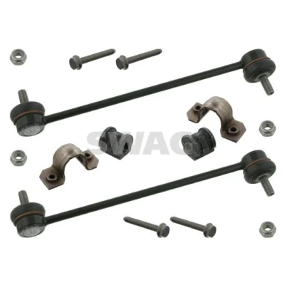 Afbeelding van SWAG 30 93 7077 Reparatieset, stabilisatorophanging Vooras Met stuurstang SKODA: Fabia 2, I Hatchback, VOLKSWAGEN: Polo IV Hatchback