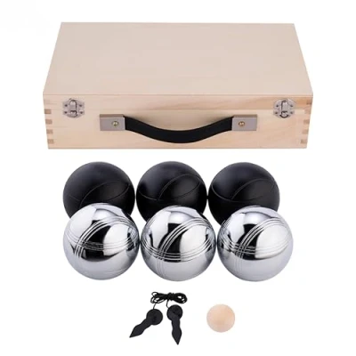 Afbeelding van Jeu de Boules in Luxe Koffer, 6 ballen