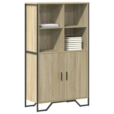 Image de vidaXL Buffet haut chêne sonoma 79,5x35,5x137,5 cm bois d&#039;ingénierie