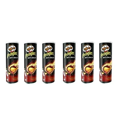 Afbeelding van 3x Pringles Chips Hot &amp; Spicy 165 gr