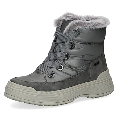 Afbeelding van Caprice Dames 9 26213 41 halfhoge laarzen voor dames, Zacht effen grijs