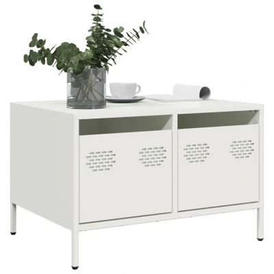 Afbeelding van vidaXL Tv meubel 68x50x43,5 cm koudgewalst staal wit