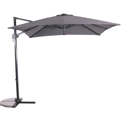 Afbeelding van Lesli zweefparasol Libra Grijs 2,5x2,5 meter vierkant