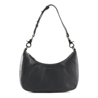 Afbeelding van MANDARINA DUCK Leren Schoudertas Mellow Leather Shoulderbag Dress Blue Donkerblauw