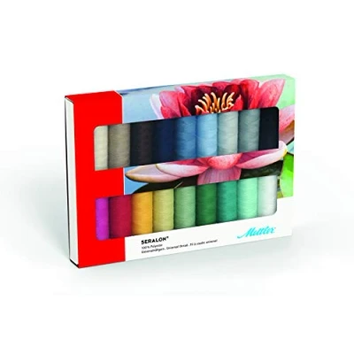 Afbeelding van Mettler Seralon® Universeel garen, scheurbestendig, 100% polyester, hand en machinaal naaien, spoelen van 18 x 200 m, verschillende kleuren