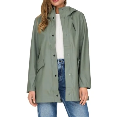 Image de Onlelisa Raincoat Otw, Agave Green, L