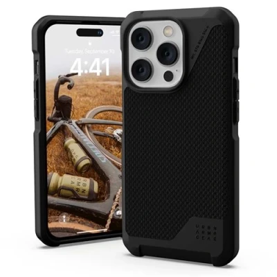 Afbeelding van UAG Metropolis LT iPhone 14 Pro Hoesje kevlar zwart