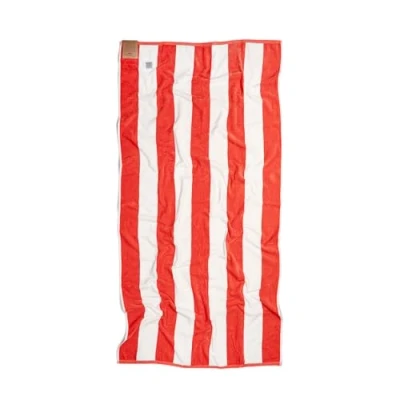 Afbeelding van MOMOMUS Grote strandhanddoek van 100% fluwelen katoen, huttenstrepen, zacht en ultra absorberend, katoen voor zwembad, oranje, 90 x 180 cm