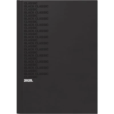 Afbeelding van BRUNNEN Agenda model 795 (2025) &quot;Black Classic&quot;, 1 pagina = dag, A5, 352 pagina&#039;s, penseelomslag, zwart