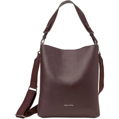 Afbeelding van Marc O&#039;Polo Schoudertas Brinja Hobo Bag Dark Aubergine Wijnrood