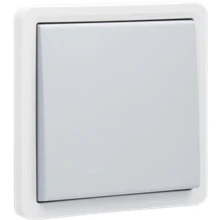 Afbeelding van Niko Hydro, niet verlichtbare drukknop 10 A/250 Vac met 4 aansluitklemmen en een N.O. of N.G. contact, exclusief opbouwdoos, instee