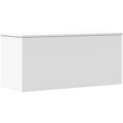 Afbeelding van Opbergbox 100x42x46 cm bewerkt hout wit